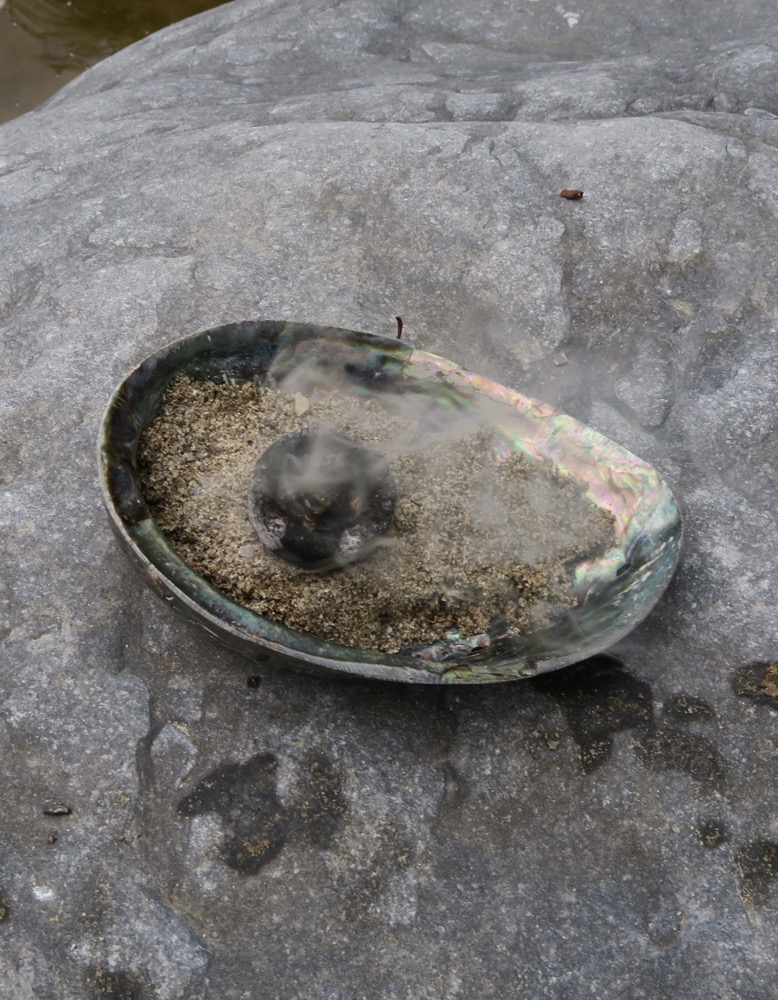 Räucherschale Abalone Muschel 11 - 12 cm