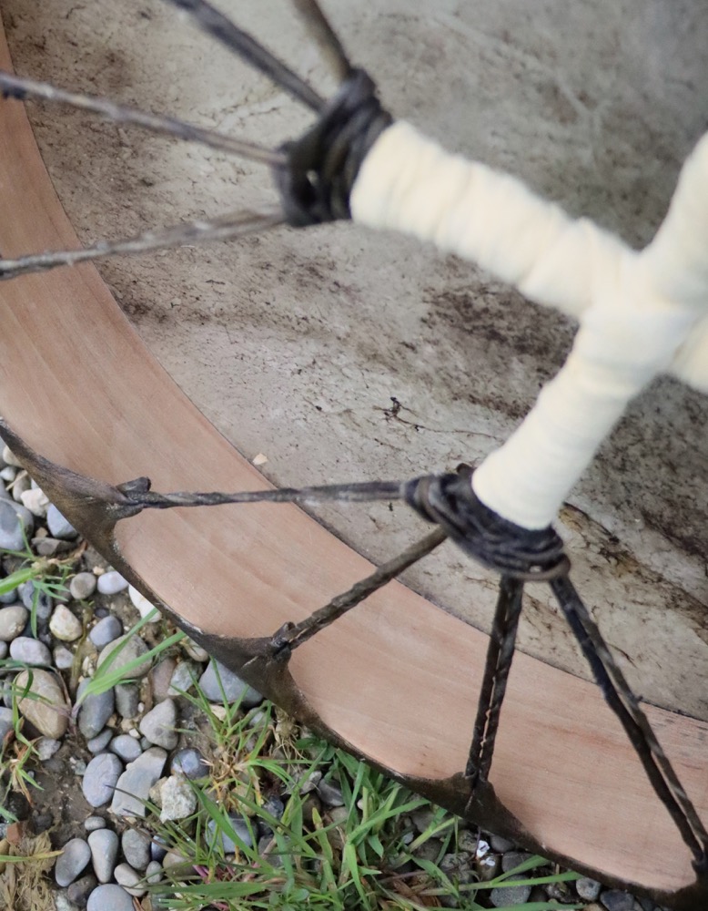 Erdentrommel Neumond März 26 Rothirsch Bulle 45 cm