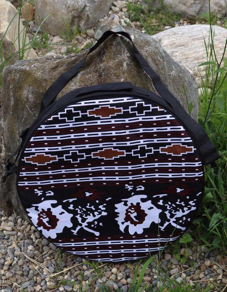 Trommeltasche  mit Muster Trommelgrösse 45/46 cm
