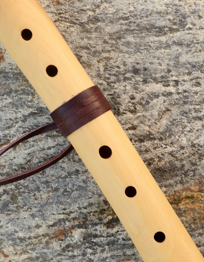  Gebetsflöte Holunder Edelsteinkugeln f# moll 432 hz 