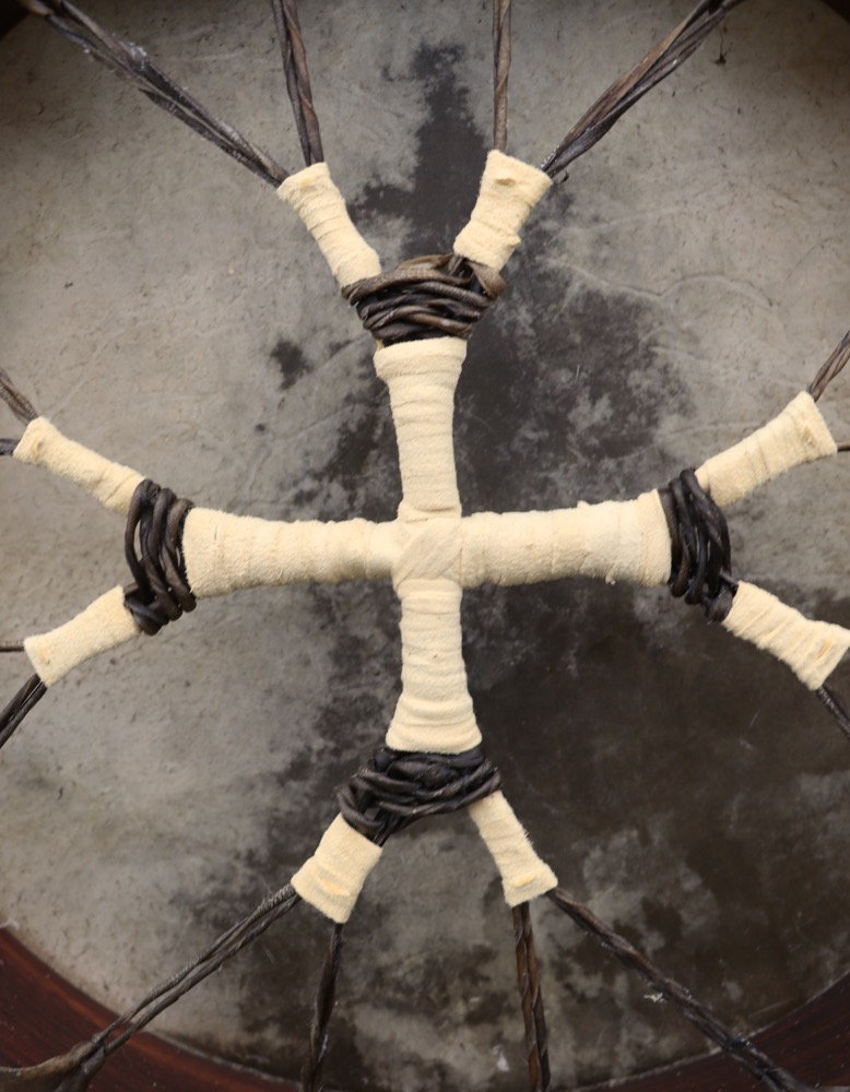 Schamanen Trommel Rothirsch Bulle 46 cm ungeschmückt