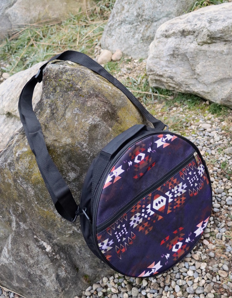 Trommeltasche mit excellentem Muster Trommelgrösse 36-39 cm 