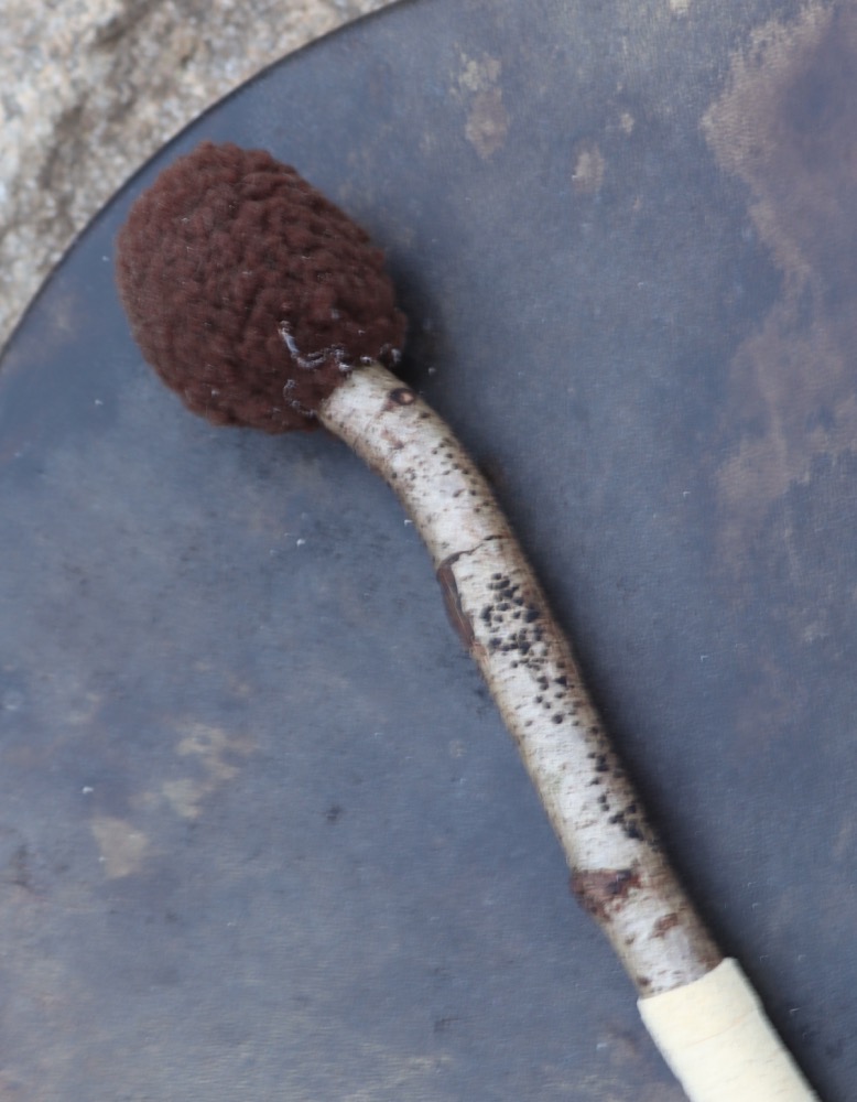 Schamanen Trommel Rothirsch Bulle 35 cm ungeschmückt