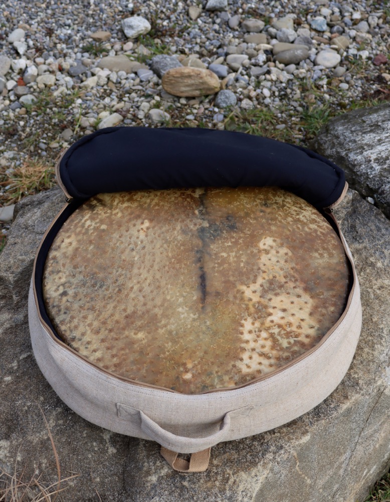 Trommeltasche Hanf mit Rucksackgurten 50/51 cm 