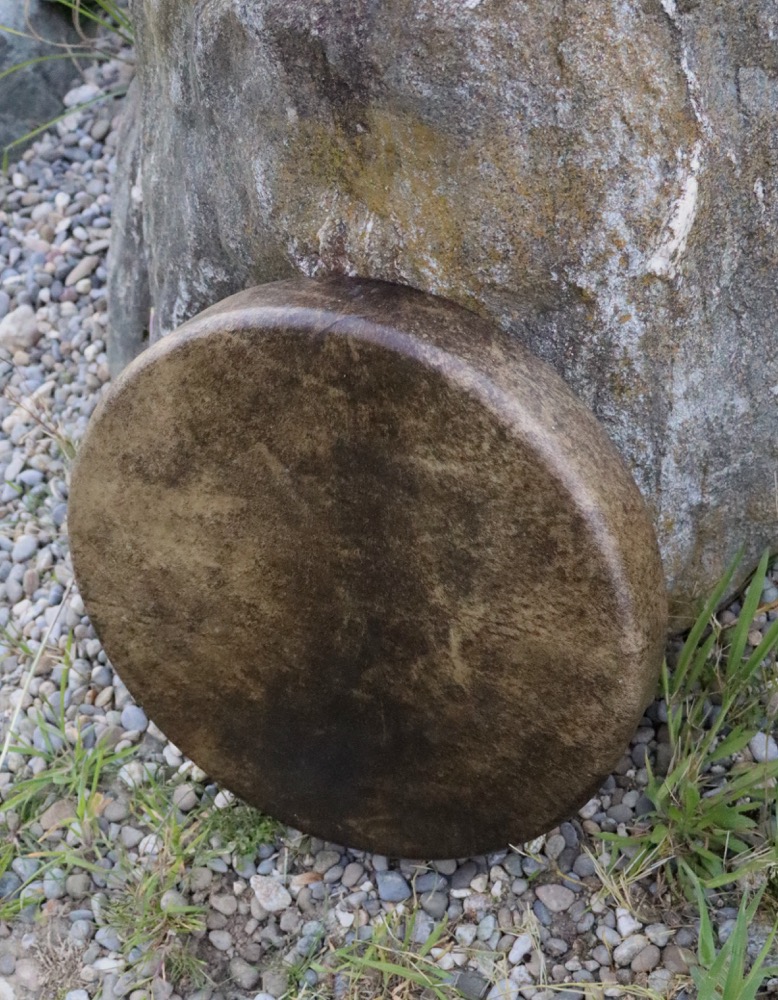 Schamanen Trommel Neumond April 2026 Rothirsch Kuh 35 cm 