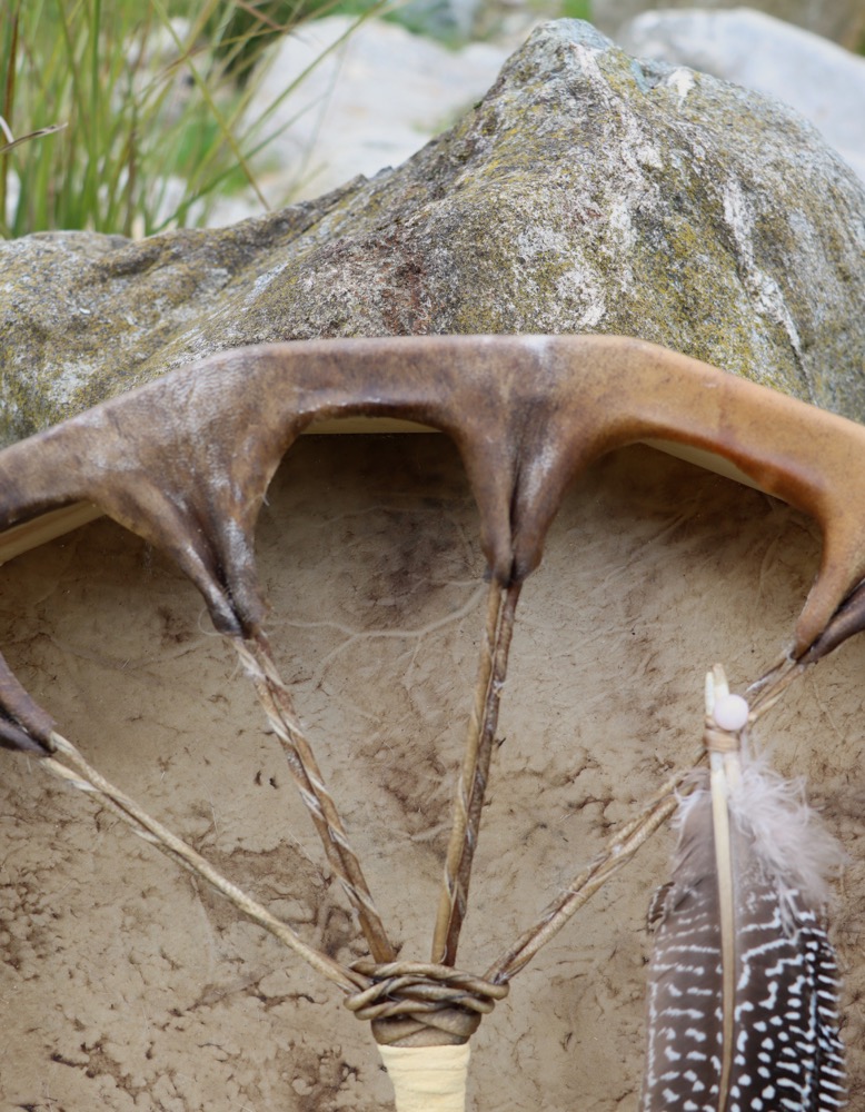 Vollmondritual Trommel Okt. 25 Rothirsch Bulle 50 cm